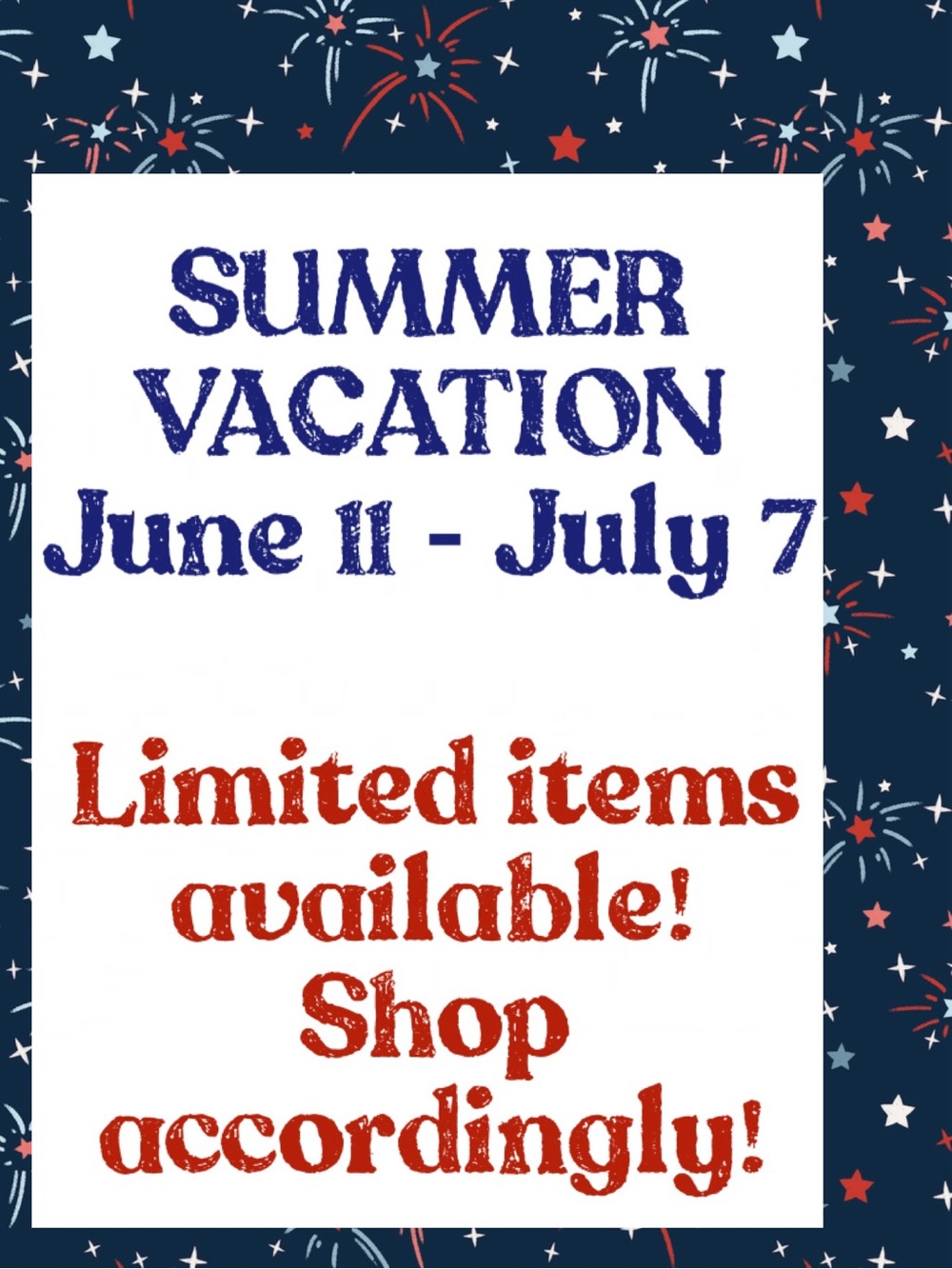 I Posh from 2 locations & have limited items available when I’m in VACA MODE